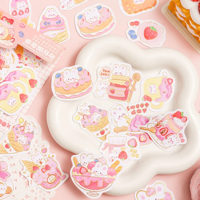 Hello Kitty Transparent Deco Sticker [Strawberry]