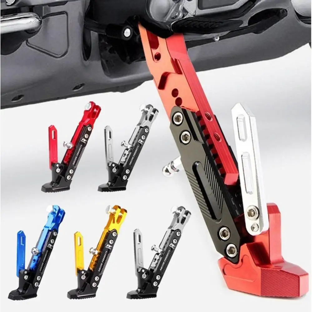 

Adjustable Motorcycle Kickstand Support Tripod Holder Universal T6063 Aluminum Alloy Foot Side Stand Parking Rack Modified Parts