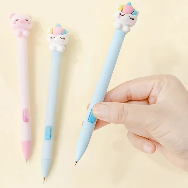 귀여운 동물 문구와 편리한 기능을 갖춘 자동 기계식 연필