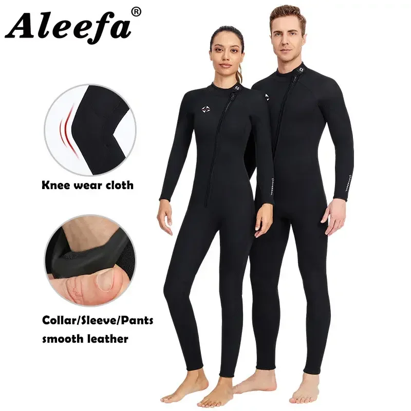 Chest Zip Wetsuit Men 3mm Neoprene 3XL 4XL Women One Piece
