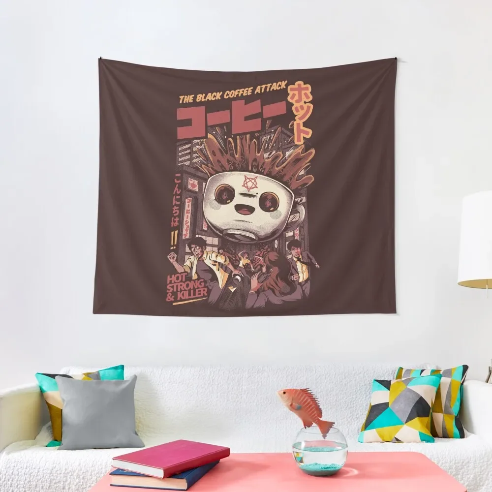 

Black magic coffee Tapestry Decorations For Room Home Decoration Accessories Tapestry