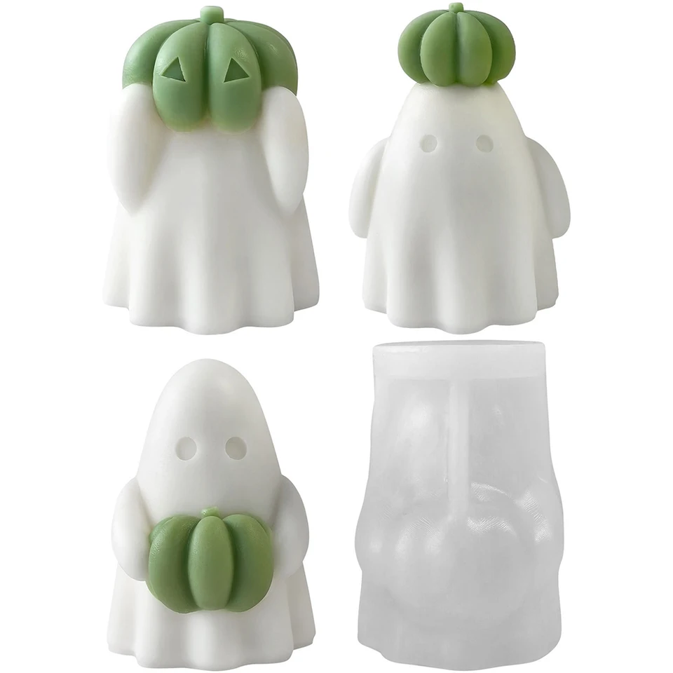 Halloween Ghost Candle Silicone Mold for Crafts