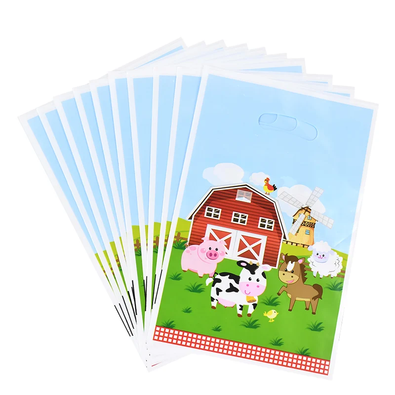 10–30 Stück Bauernhof-Tier-Geschenktüten für Kinder, Bauernhaus, Geburtstag, Party-Dekoration, Gastgeschenke, Goodie-Leckerli-Beutel, Süßigkeiten, Kekse, Verpackungszubehör – Detail 7