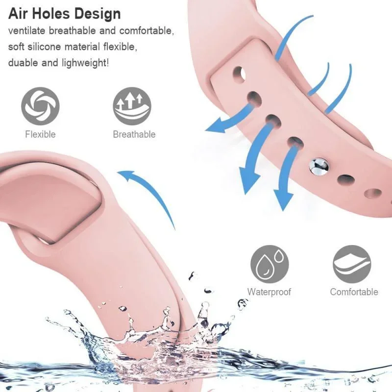 Sport Silicone Strap, 22mm - Premium Watchband