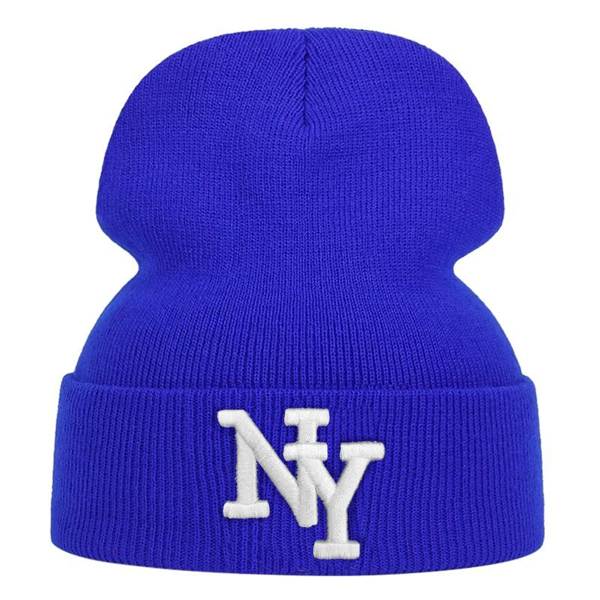 Unisex-Mützen mit Buchstabenstickerei, Herbst und Winter, warme Strickmütze für den Außenbereich, Hip-Hop-Kappen für Damen und Herren – Detail 5