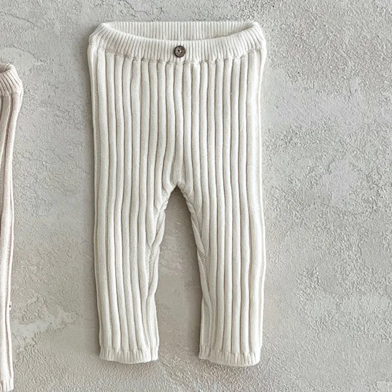 Baby Leggings Baby Knitted Leggings Spring Autumn Cotton Solid Color Pants Toddler Boys Girls Pants