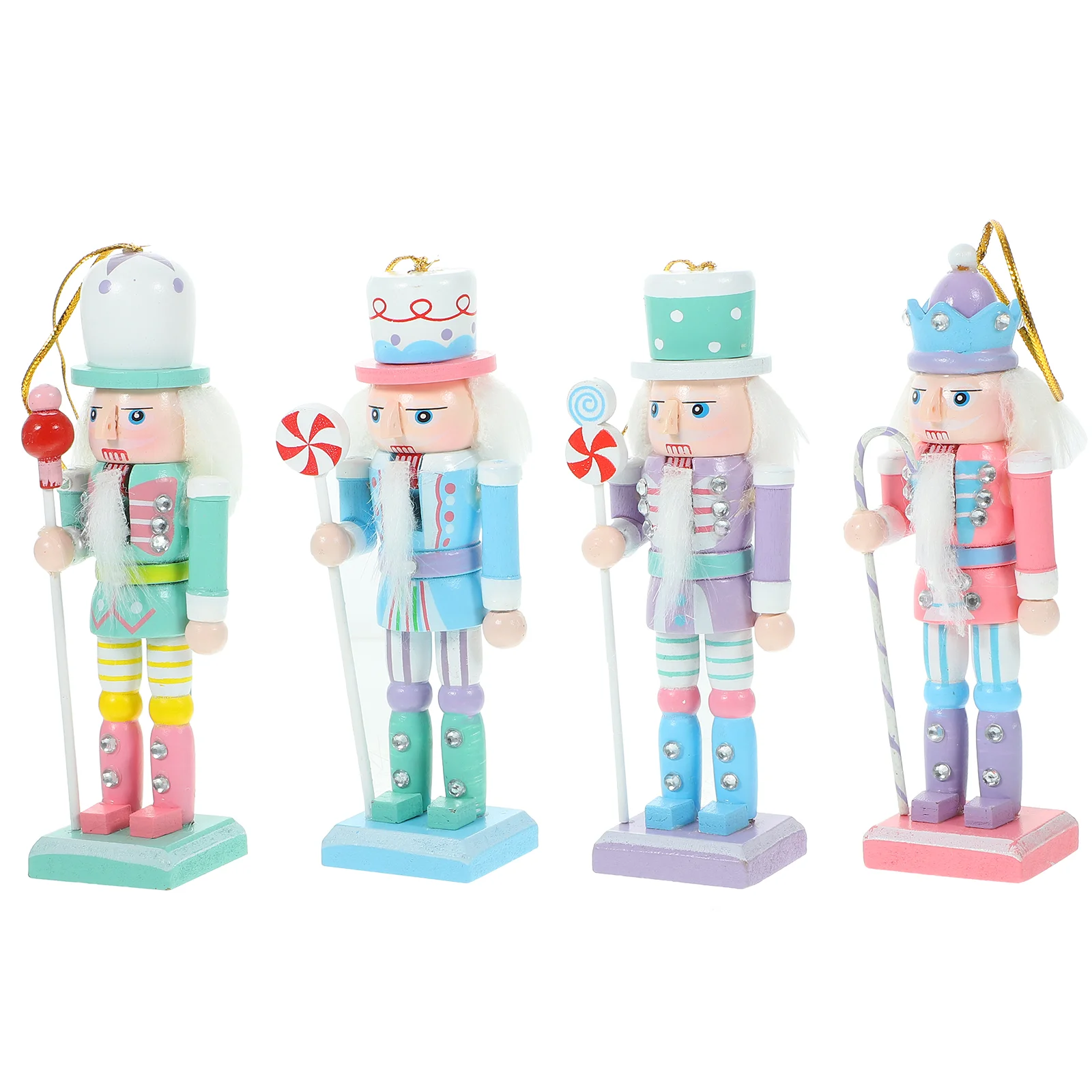 

Christmas Nutcracker Decorations Desktop Nutcracker Xmas Table Ornament Household Hanging Wood Nutcrackers Craft