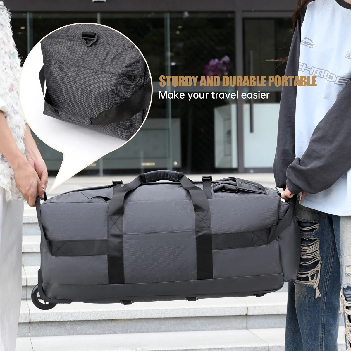 Student Quilt Storage Bag, Large Capacity, for University and High School Students, for Starting School, for Storing Clothes, Quilts, Luggage Bag with Wheels