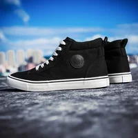 Fashion Men's Canvas Shoes Quality Men Vulcanized Shoes New Breathable Male Flats Hot Sell Wear-resistant High-top Shoes for Men 1