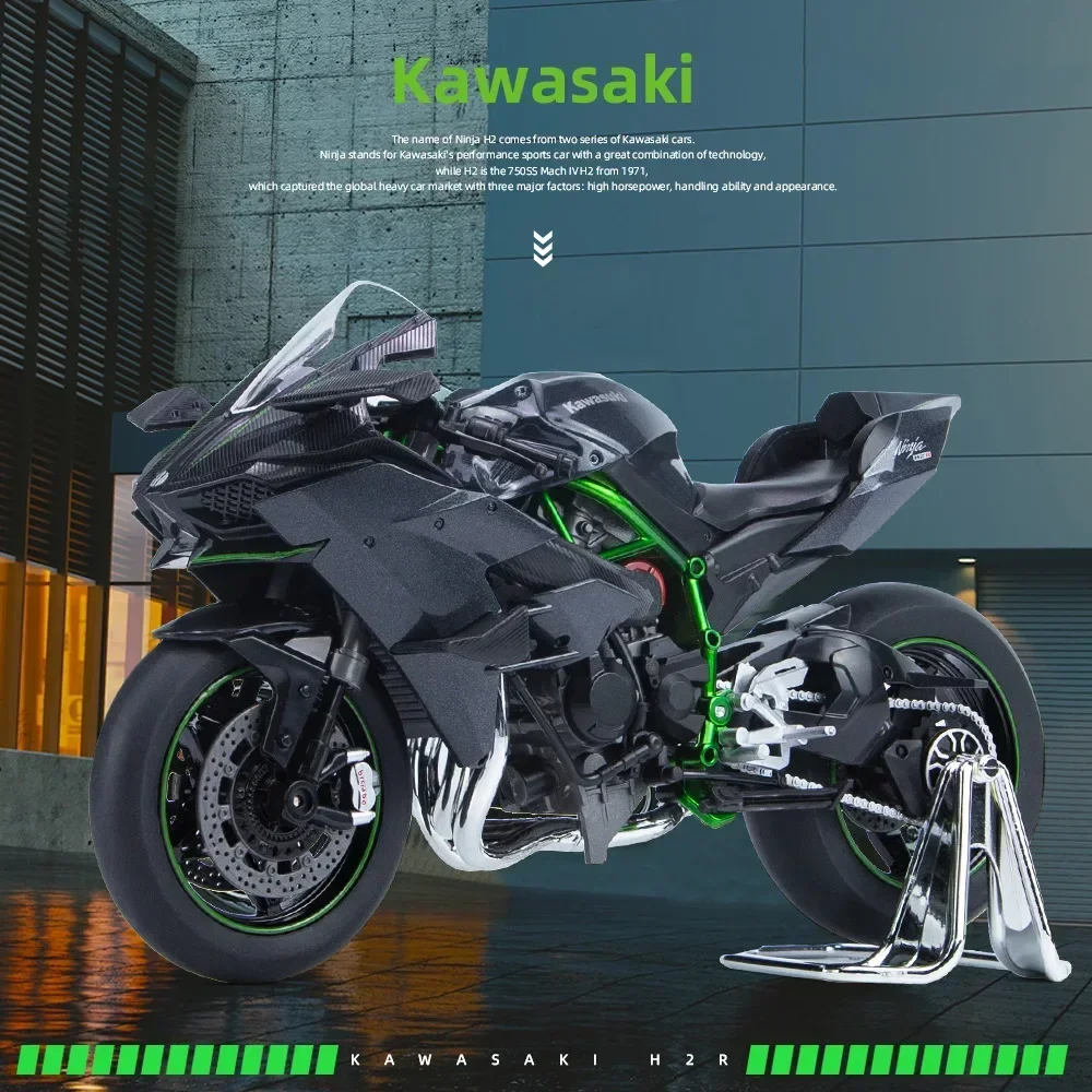 1:9 Kawasaki H2R Ninja spray H2R Alloy Die Cast Motorcycle Model