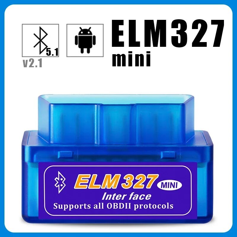 Mini Eml327 V2.1 OBD 2 Bluetooth Car Diagnostic-Tools For Android Scanner Code Support Smart Scan Tool ODB2 Scanner Tool Mini E