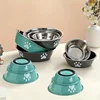 1Pcs Pet Dog Food Bowl Rice Bowl Stainless Steel Dog Bowl Dog Bowl Drinking Water Bowl anti-tip Large Dog Cat Bowl Water Bowl