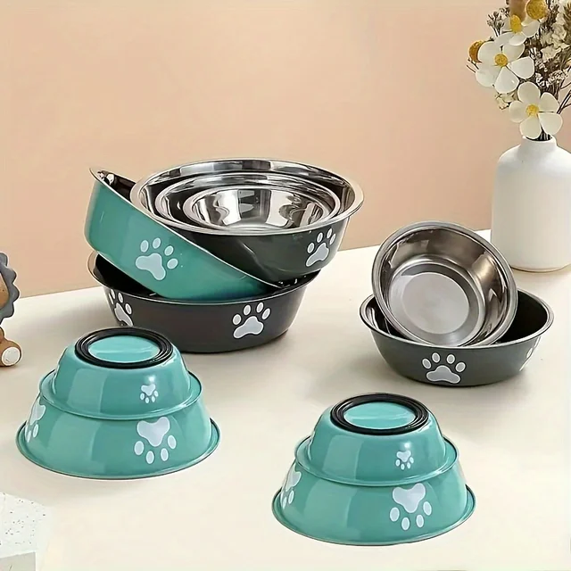 1Pcs Pet Dog Food Bowl Rice Bowl Stainless Steel Dog Bowl Dog Bowl Drinking Water Bowl anti-tip Large Dog Cat Bowl Water Bowl 1Pcs Pet Dog Food Bowl Rice Bowl Stainless Steel Dog Bowl Dog Bowl Drinking Water Bowl anti-tip Large Dog Cat Bowl Water Bowl