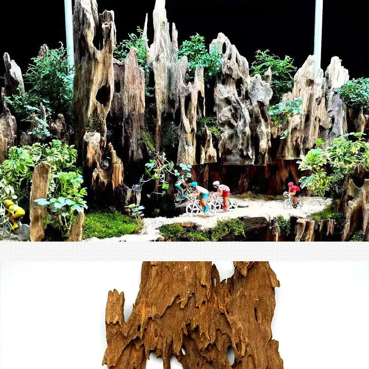 Viskom Natuurlijk Poreus Houten Drijfhout Ornament voor Aquariumdecoratie Heremietkreeften Garnalen Vissen Aquariumaccessoires - hoogwaardig product