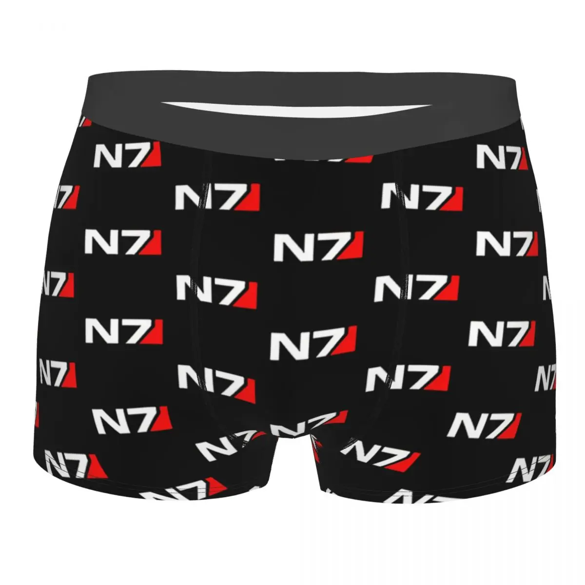 

N7 Merchandise Man's Boxer Briefs Mass Effect Game Breathable Creative Underpants Top Quality Print Shorts Gift Idea