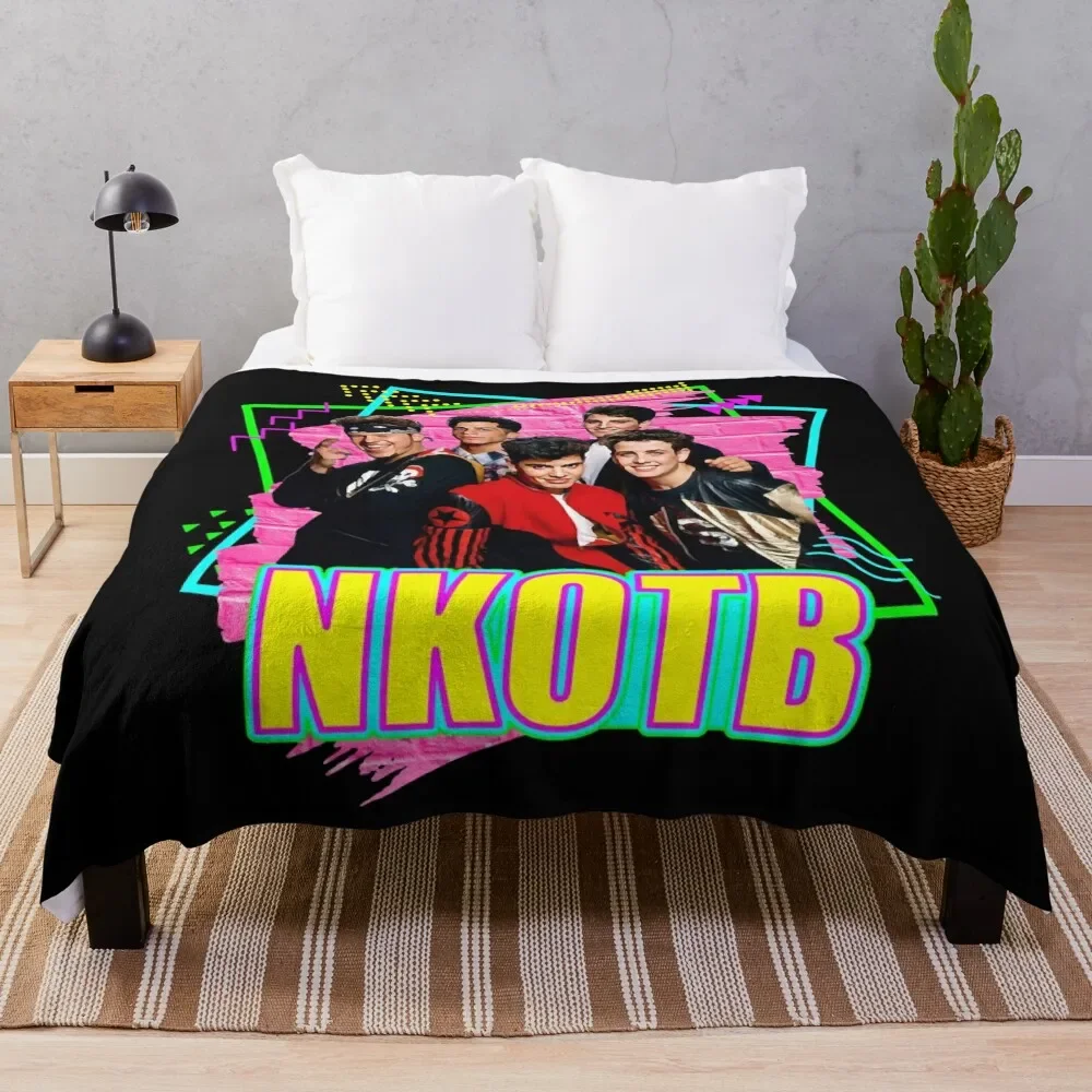 

NKOTB Music Classic T-Shirt Throw Blanket Fluffys Large Plush Thin Blankets