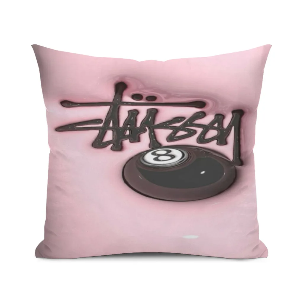 

Fashion S-Stussy Logo Printed Colorful Pillow Cushion Case Dakimakura Cover Decorative Sleeping 45x45cm