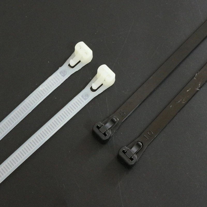 10X100 1000 1200 1500mm Nylon Releasable Cable Ties White Colored