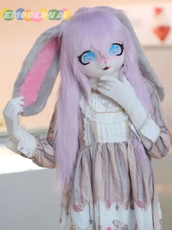 Fursuit Kigurumi Furry Headsets Cosplay Costumes Comiket Furries Rubbit Doll Cat Comiket Furries Doll costumes Animal
