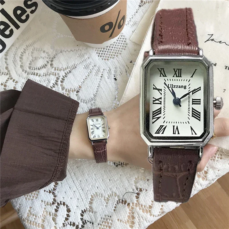 

Women Watches Vintage Small Dial Watch Sweet Leather Strap Casual Women's Watches Bracelet Quartz Ladies Watch Women Clock Wrist