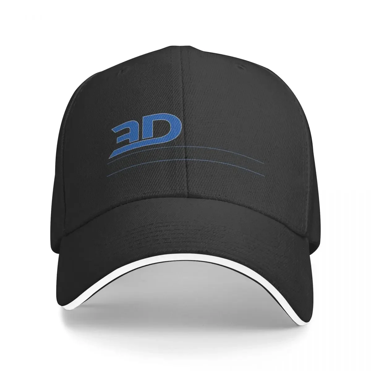 

3D Black Logo Baseball Cap Beach Bag derby hat Baseball For Men Women's