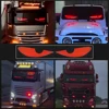 Wiscolor 12x60cm LED Matrix Pixel Panel Scrolling Bright Advertising LED Sign Flexible USB 5V LED Car Sign Bluetooth App Control 3