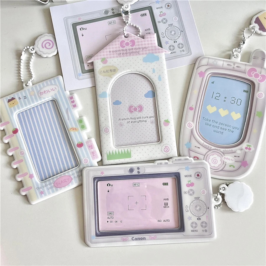 Kpop Cartoon Photocard Holder - Camera Style 3-Inch Photo Album and Storage Case