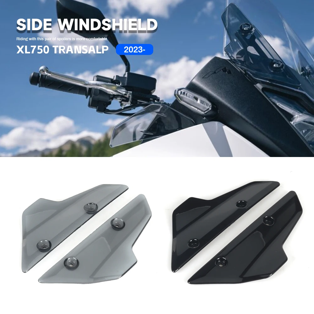

Motorcycle Accessories Front Windshield Wind Deflector Side WindScreen For Honda XL750 Transalp XL 750 TRANSALP 2023