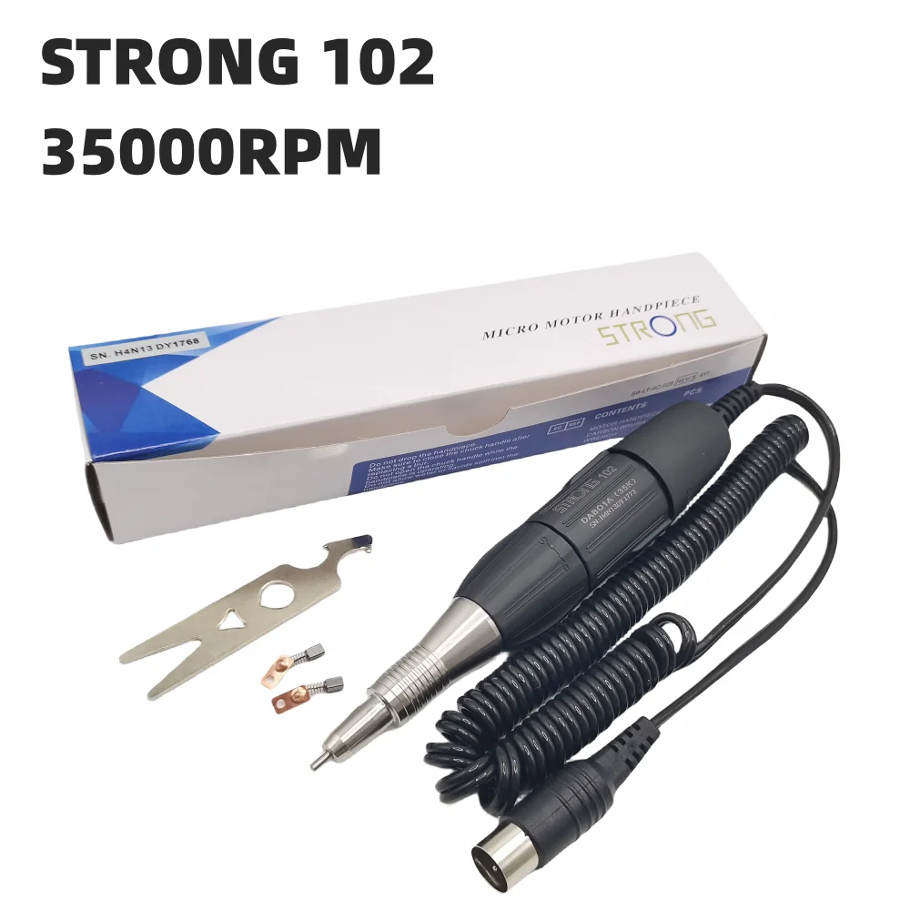Nail Drill Pen 35K STRONG 105L 102L H37L1 H200 Dental Lab Polish Handle For STRONG210 90 204 Marathon Electric Manicure Machine
