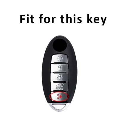 5 Buttons TPU Shell Fob Holder Keychain Protector for Nissan Rouge Maxima Altima Sentra Murano Qashqai Car Remote Key Case Cover