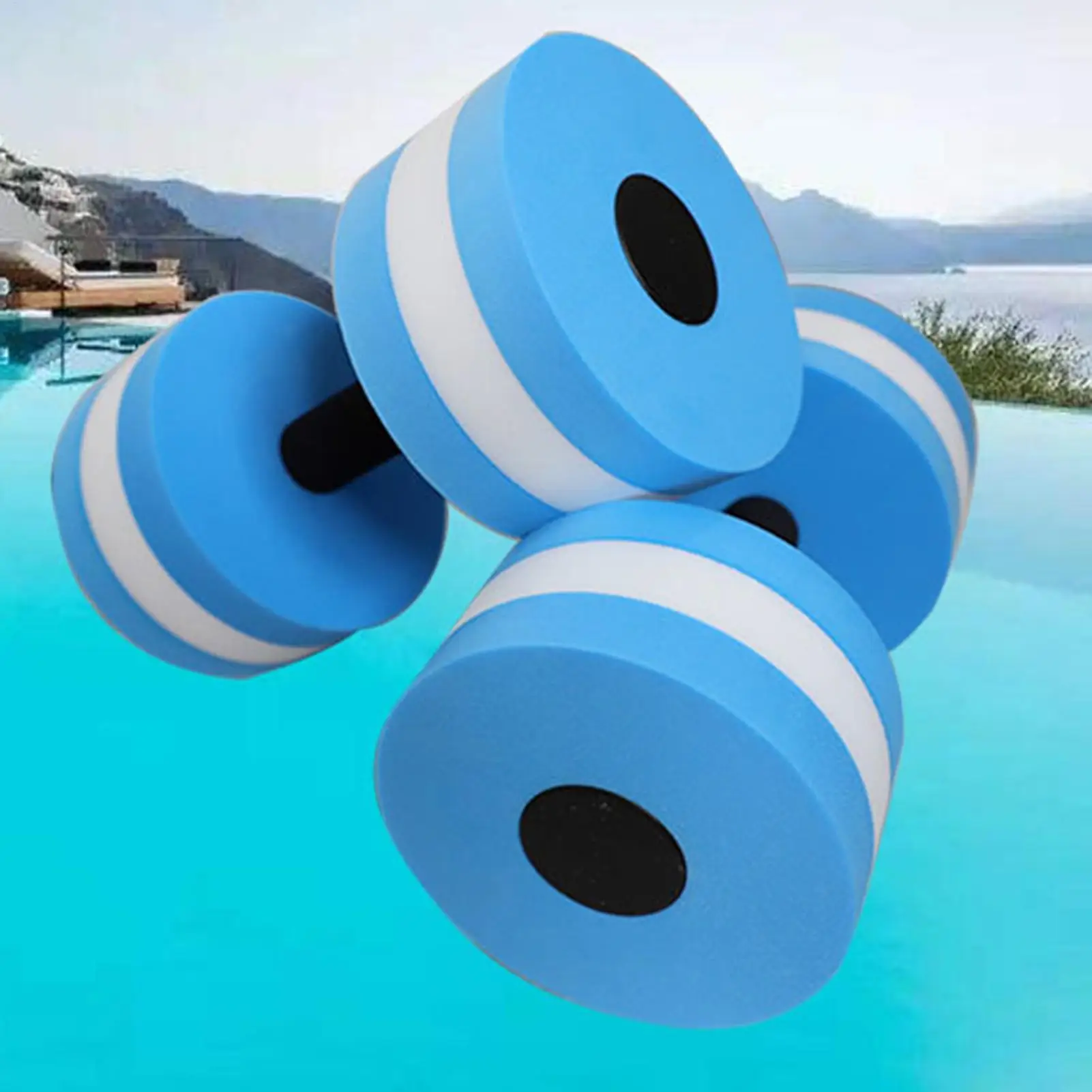 Pool Exercise Dumbbell EVAFoam Water Aquatics Dumbbell Body Shaping Fat Loss Swimming Pool Dumbbell Postpartum Recovery Floating