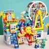 Big Building Blocks Slide Stair Swing Seesaw Ferris Wheel Series Compatible Duploe Large Brick Children Educational Toy Kid Gift 2