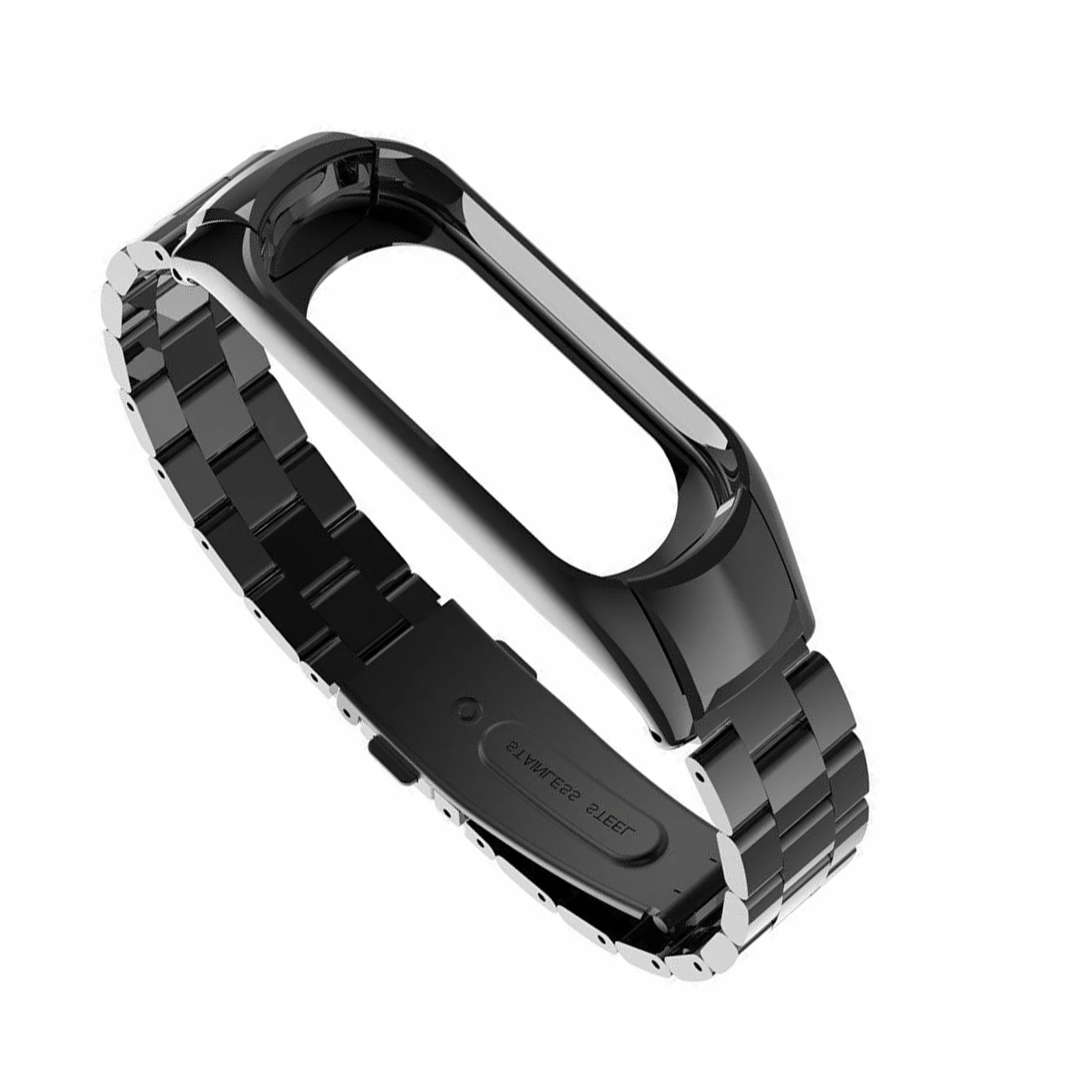 

Strap For Xiaomi Mi Band 3 Wrist Metal Bracelet Stainless Steel Watchband For Mi Band 3 Strap Wristbands Watch Accessories Black