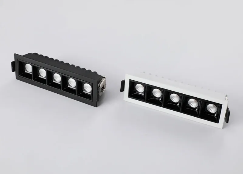 Description Picture 6 of itemDie casting LED Spot light 10W20W30W Dimmable Grille Line lamp Recessed Strip Ceiling lamp COB downlights living room indoor