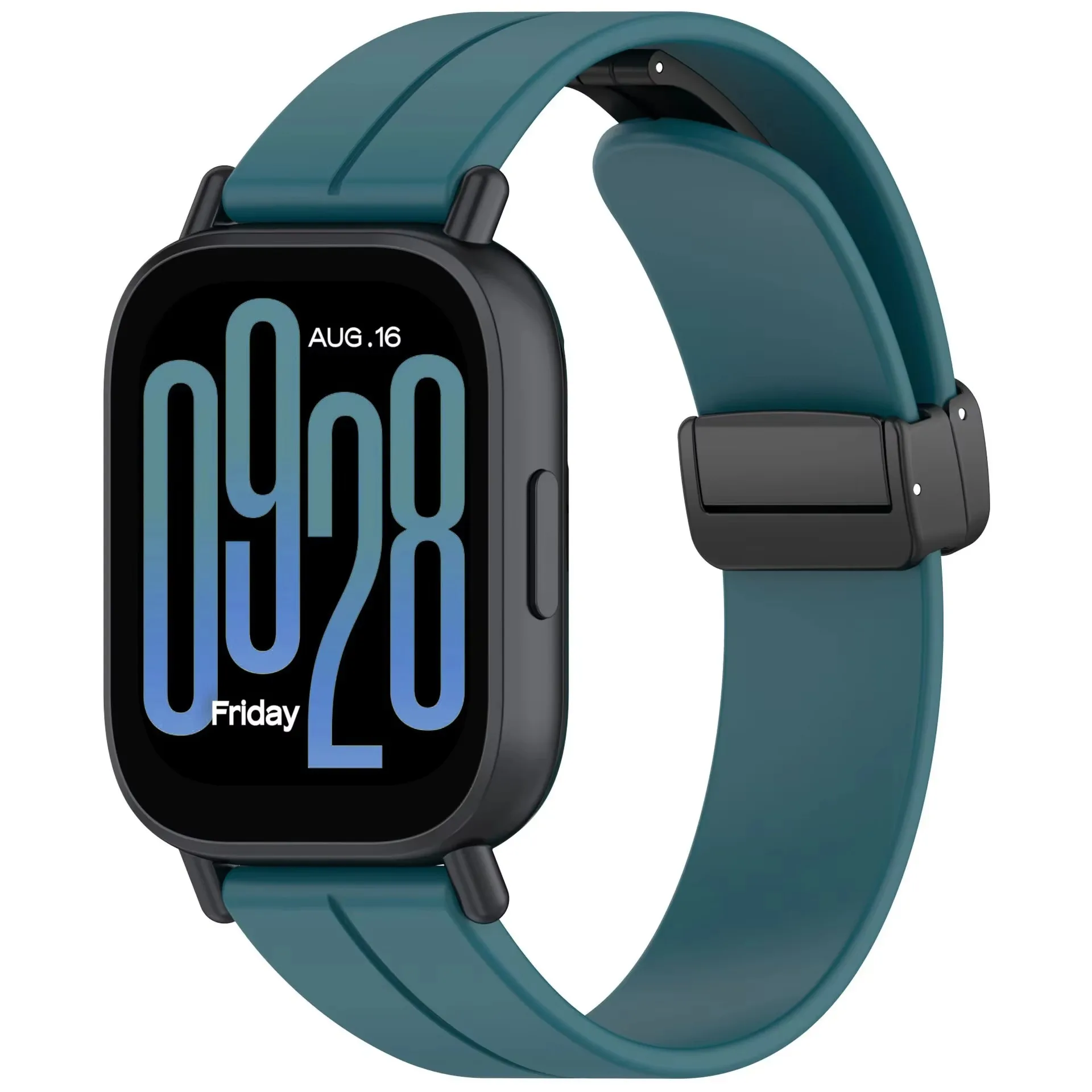 Silicone Magnetic Buckle Strap with 20mm 22mm Adjustable Band