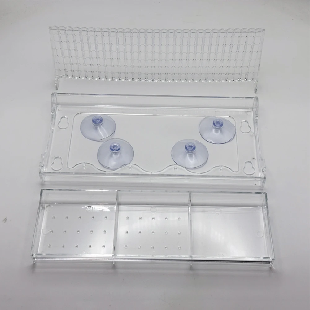 Transparent Bird Feeder with Strong Suction Cups Hanging Bird Feeder Acrylic Hanging Birdhouse Feeder for Outside Garden Yard