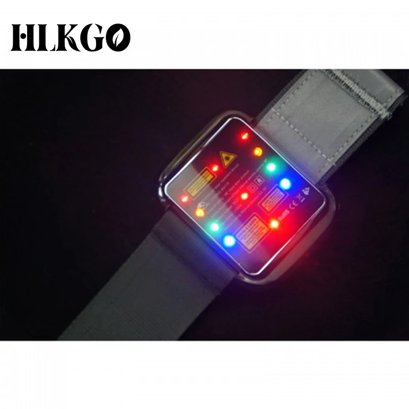 hlkgo 650nm cold laser therapy watch for diabetic treatment reduce high blood pressure rhinitis lllt elder care medical device Medical Physiotherapy  Blood Sugar Treatment 650nm Semiconductor Cold Laser Therapy Wrist Watch