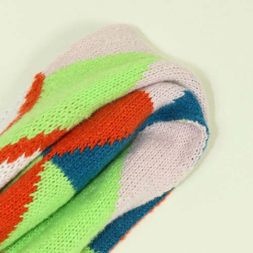 Versatile Japanese Style Knitted Scarf Animal Imitation Cashmere Cartoon Fox Scarf Trendy Autumn Winter Warm Shawl Wrap