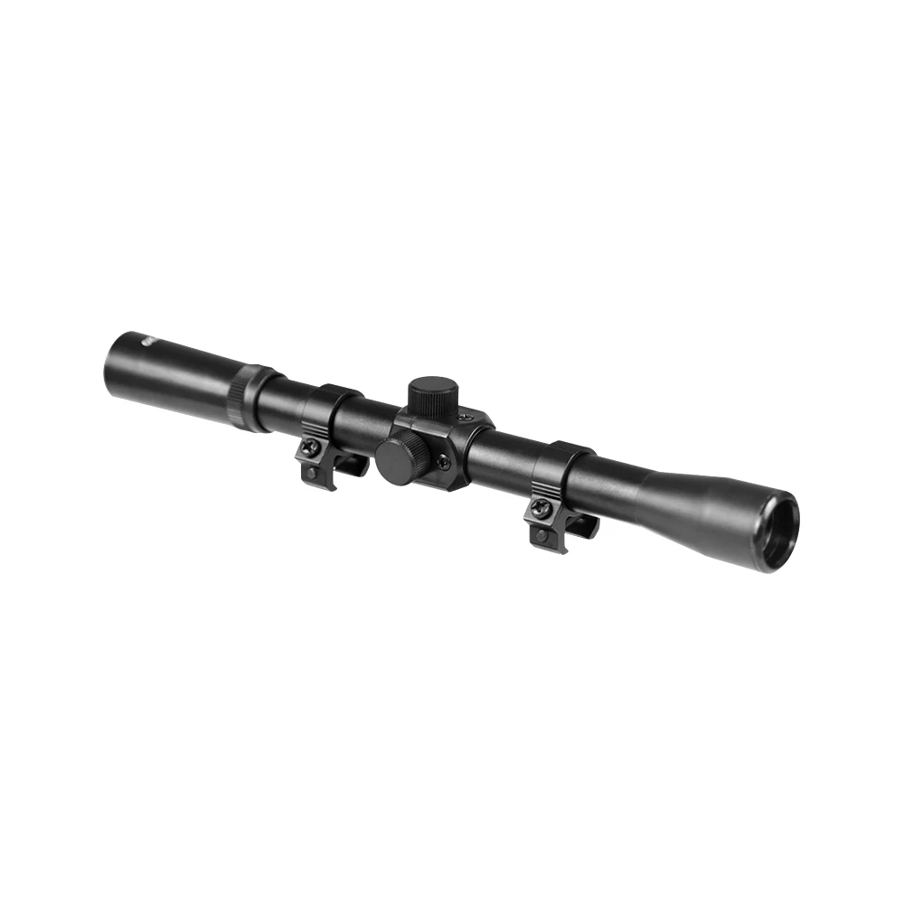 Rifle Scope LUGER 4x20 Hunting Optical Tactical Telescopic Sight Airsoft Fit 11mm Rail Gun