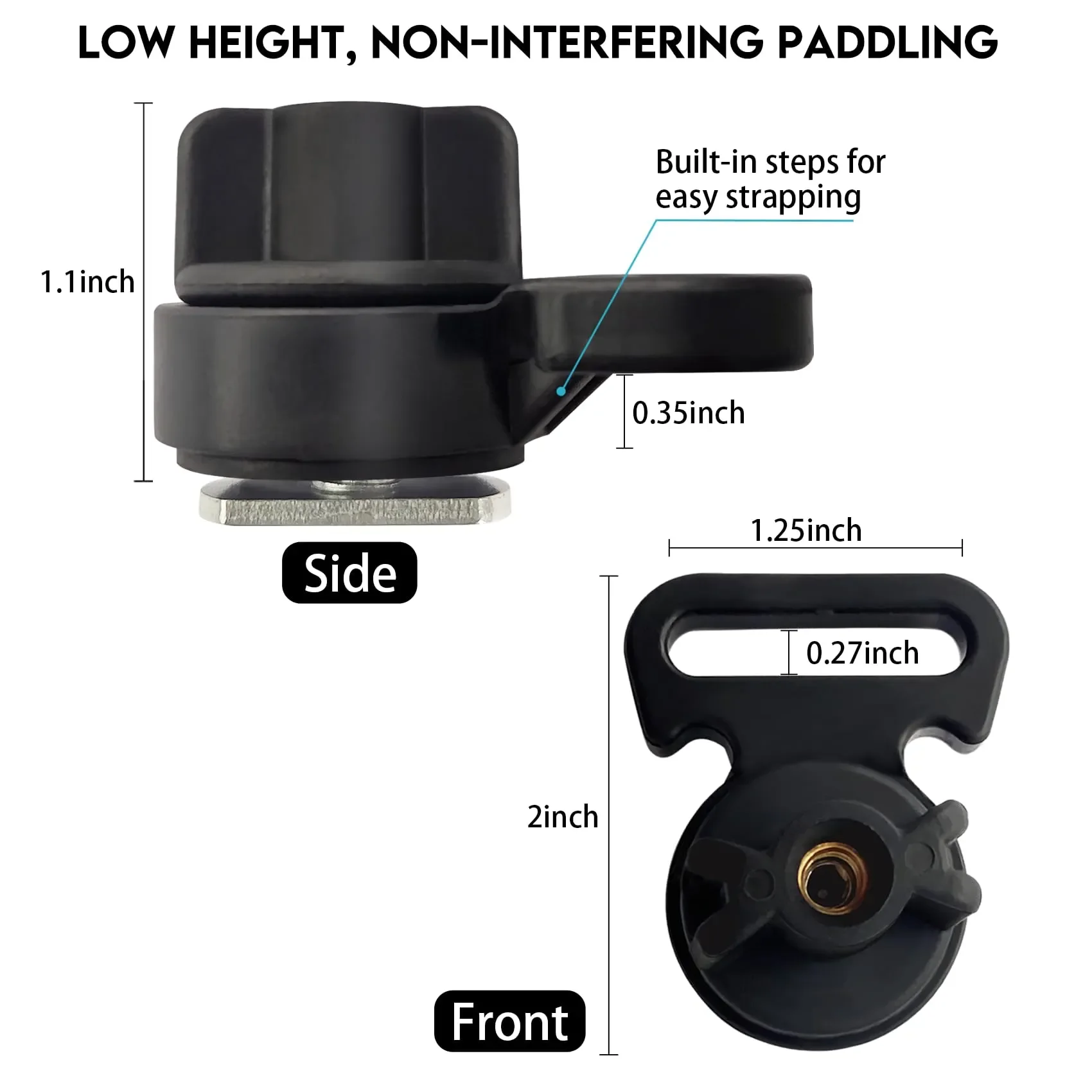 Description Picture 6 of itemAventik 2 Pcs Track Mount Vertical Tie Downs Kayak Track Mount Tie Downs