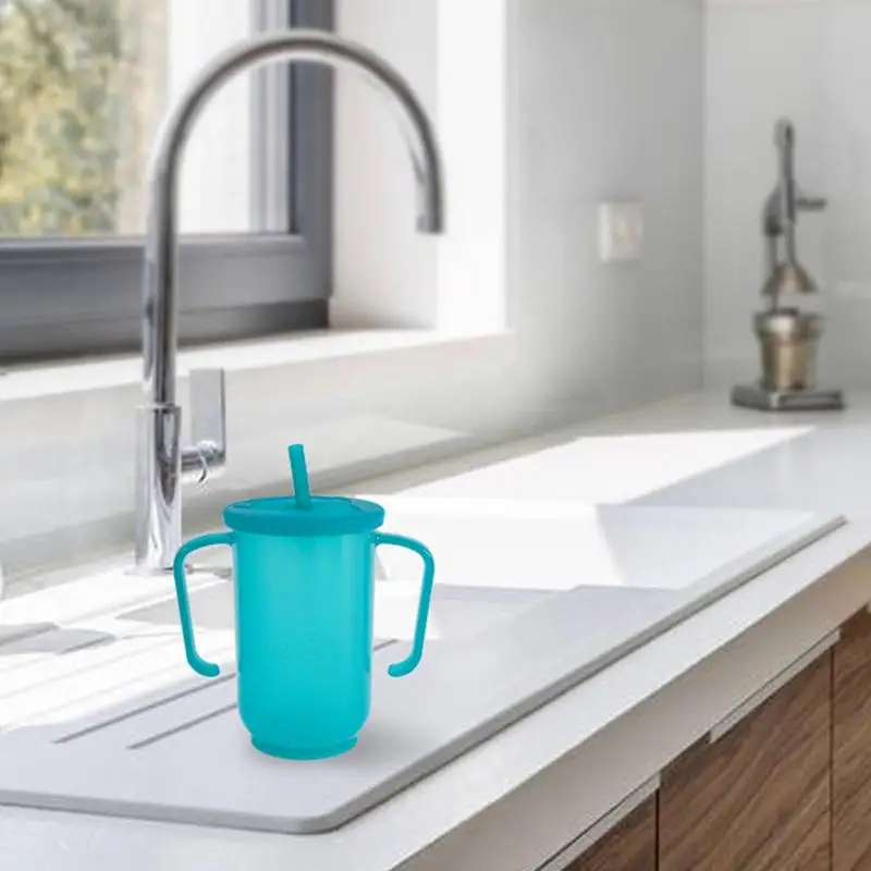 

Кружка Sippy для взрослых, кружка с ручками, посуда для напитков с крышкой и соломинкой, легкая портативная чашка для детей и взрослых, подарок