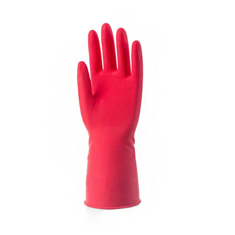 1/2/3Prs Female Waterproof Rubber Latex Dishwashing Gloves Kitchen Durable Cleaning Housework Chores Tools