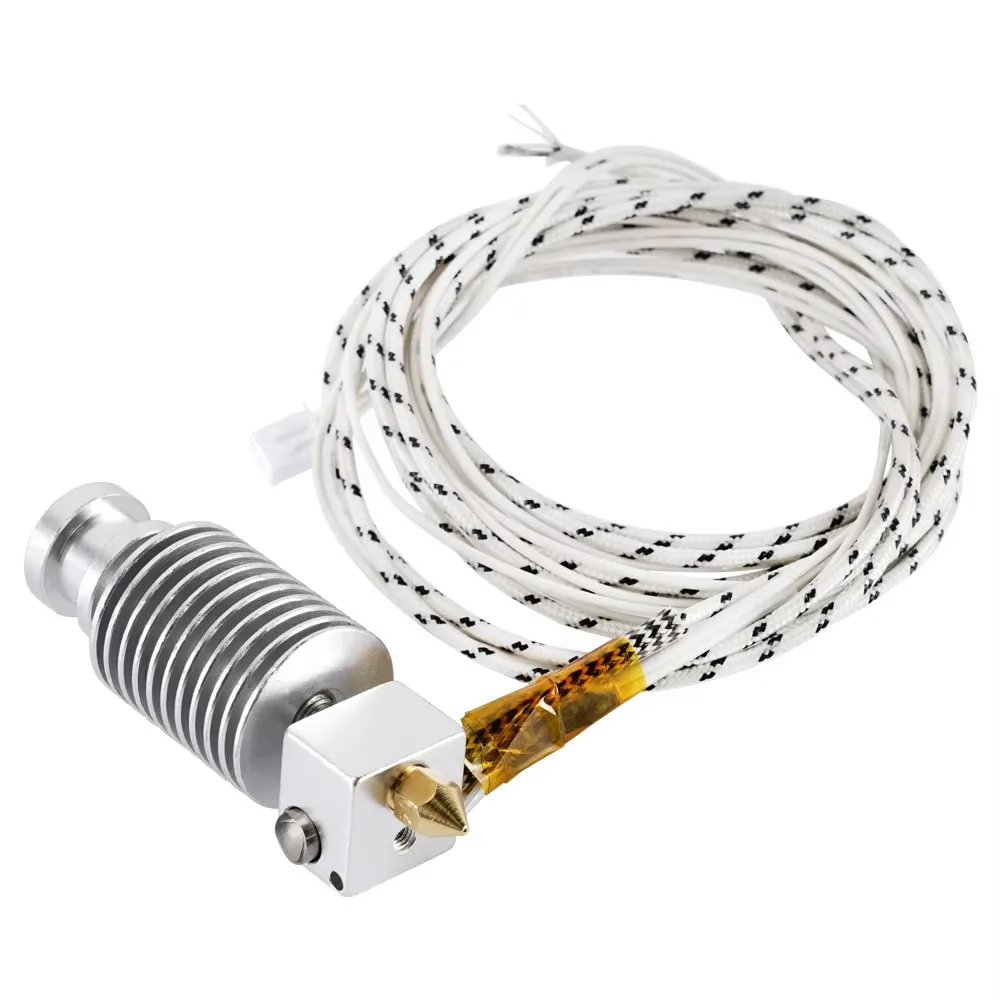 High-Performance 3D Printer Hotend Kit - 24V 50W, 0.4mm Nozzle, 1.75mm Filament Compatibility