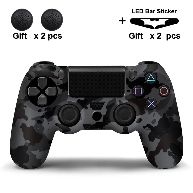 Silicone Rubber Controller Case with Thumbstick Grip Caps - Protective Shell