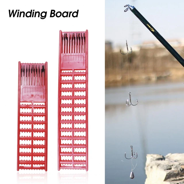 Plastic Fish Winding Storage Boards Line Fishing Lure Trace Wire Holders  Carps Plate Hook Tackle Storage