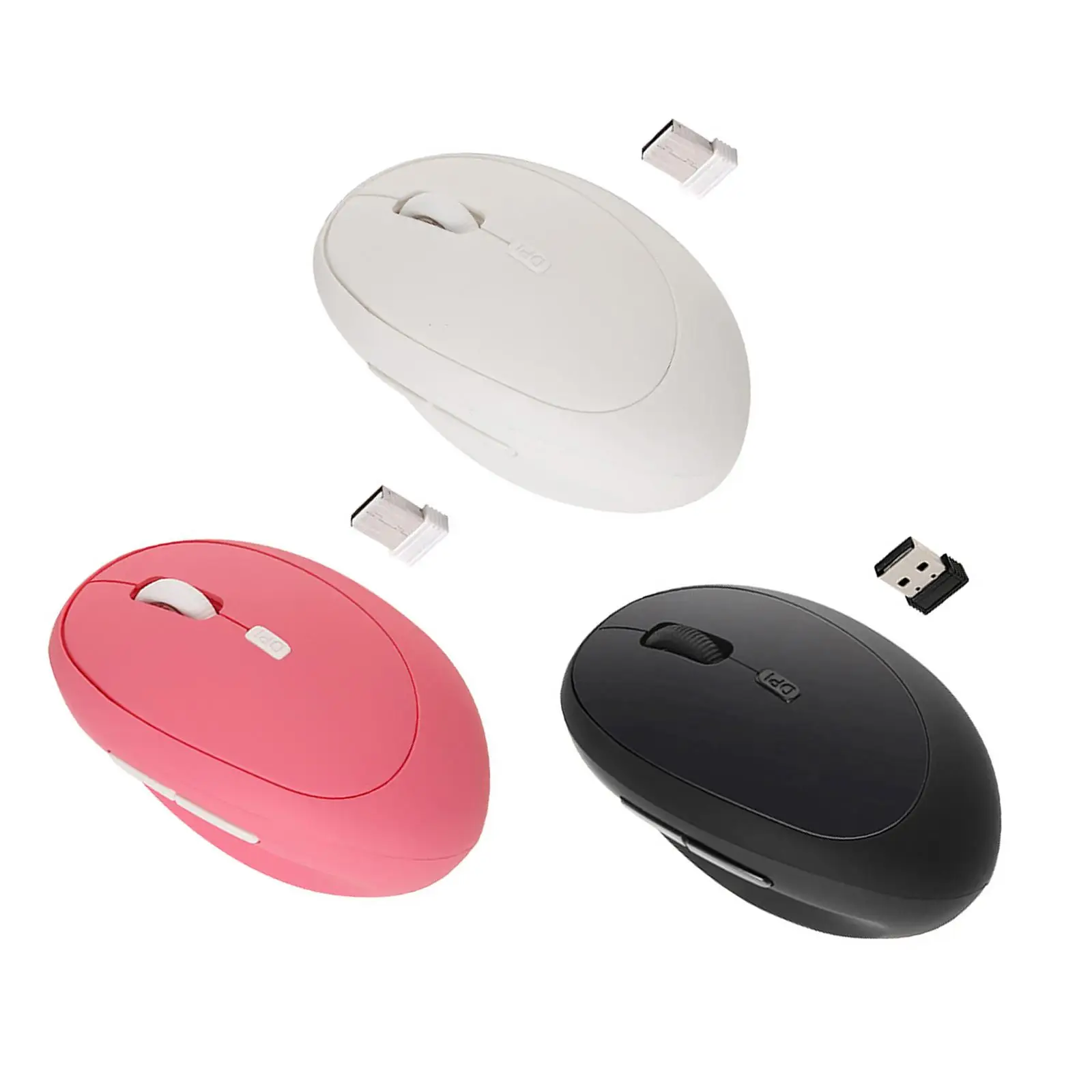 인체공학적 수직 게이밍 마우스, 측면 버튼 6D, 게임 사무실용, 2.4G