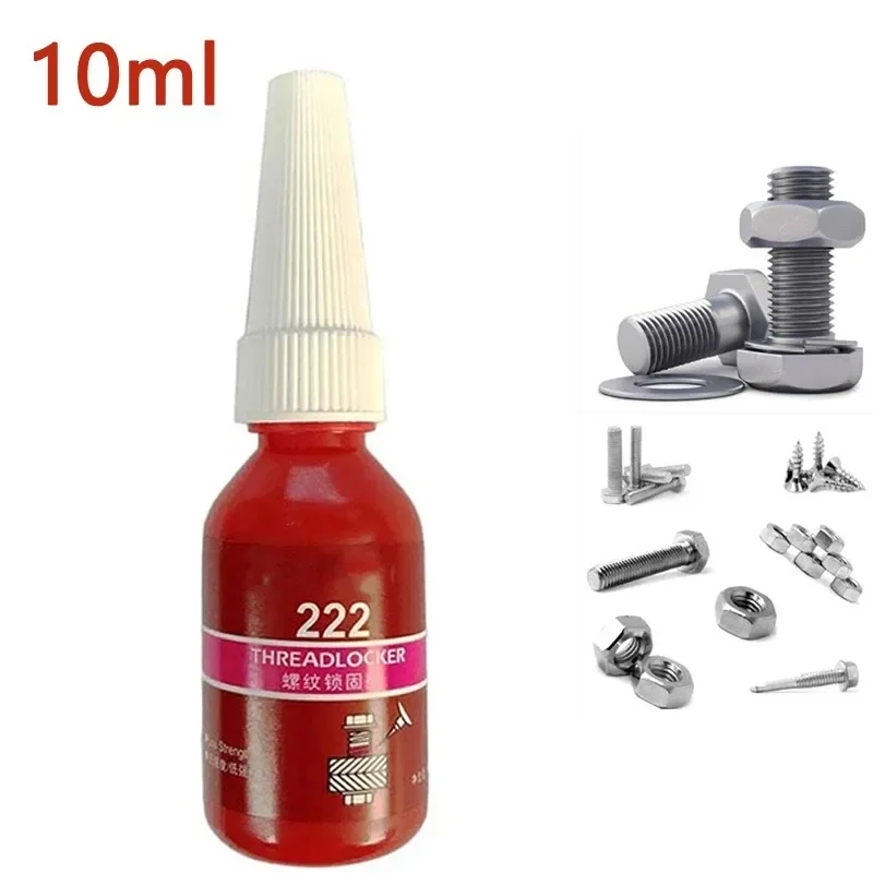 10ml Threadlocker 222/242/243/262/263/271/277/290 Anaerobic Adhesive Glue Anti-Pressure Anaerobic Screw Lock Threadlocker