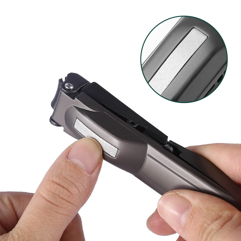 Stainless Steel Nail Clippers Nail Trimmer Pedicure Scissor Anti Splash Fingernail Cutter Manicure Tools
