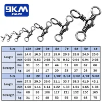 3 דרכים סוויבלים 25~100 יחידות סוויבלים ציוד דייג ציוד דייג נירוסטה נחושת סרף דייג מים מלוחים סוויבלים 2