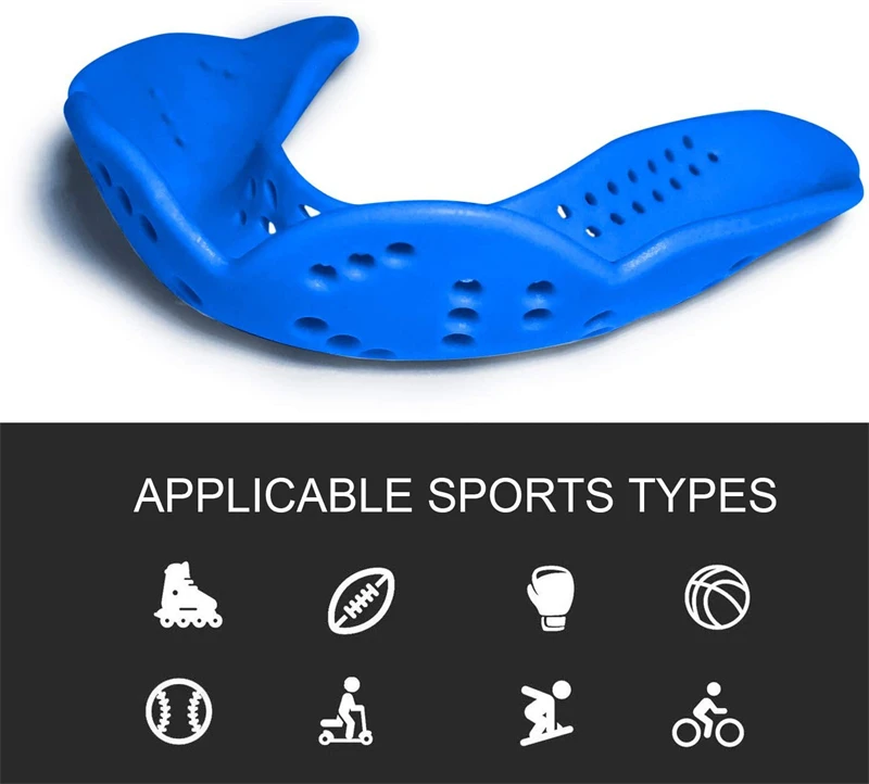Description Picture 3 of itemNew Sport Mouth Guard Teeth Protector Kids Adults Mouthguard Tooth Brace For Basketball Football Rugby Boxing Tooth Protection
